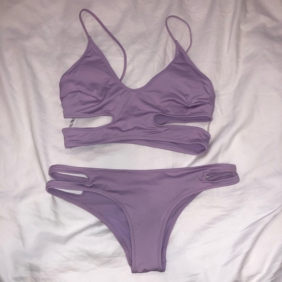 H&M Swim Hm Lilac Bikini With Cutouts Poshmark